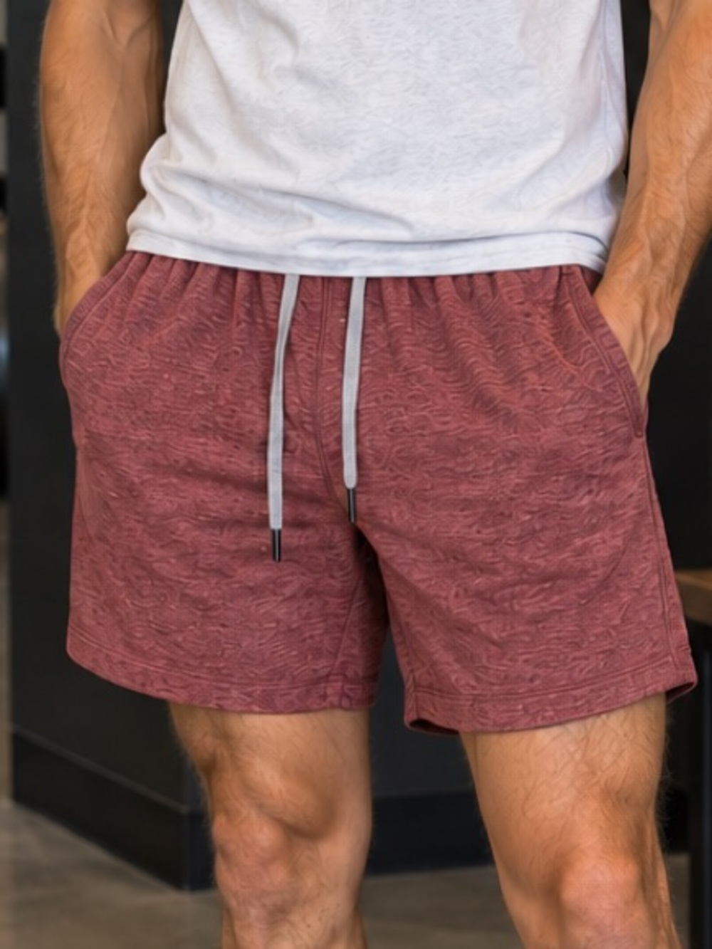 Lululemon Men’s Soft Jersey Short 5” Heathered Red XS